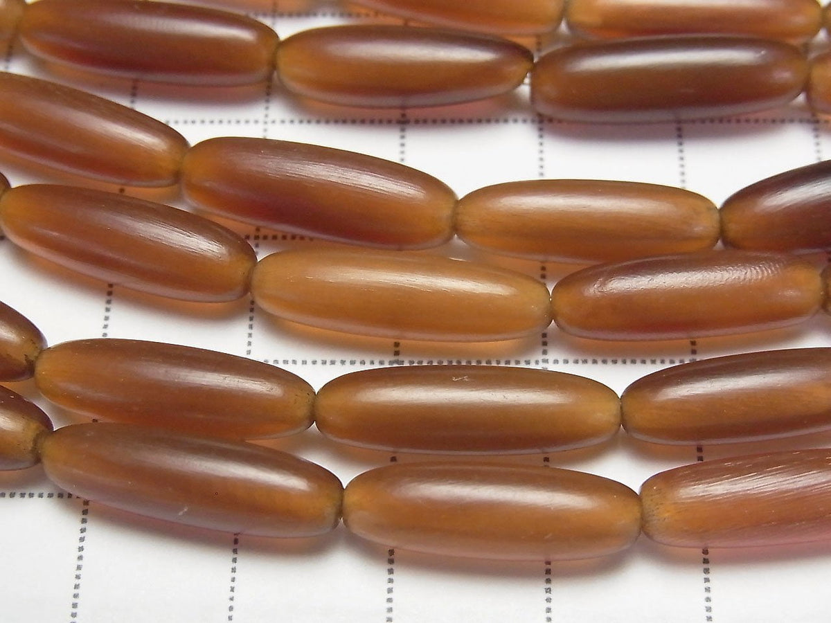 1strand $5.79! Buffalo Horn Rice 21x6x6 Yellow 1strand beads (aprx.15inch / 38cm)