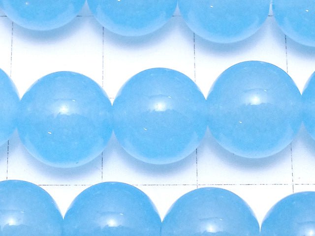 Blue Jade Round 10mm 1strand beads (aprx.15inch / 36cm)