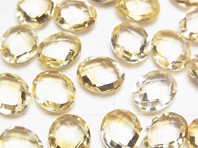 Hochwertiger Citrin AAA Ungebohrt Facettiert Oval 11x9x5mm 4Stücke