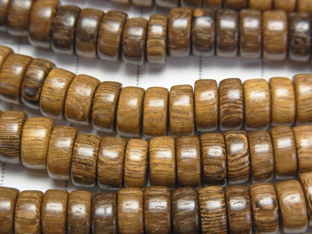 1strand $3.79! Wood Beads Rondelle 8x8x4mm 1strand beads (aprx.15inch/38cm)