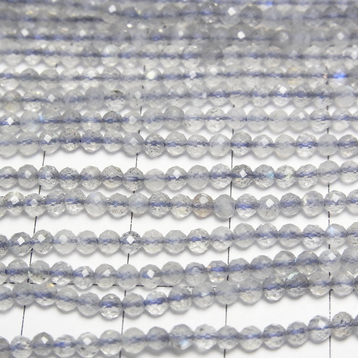 High Quality! Labradorite AAA- Faceted Round 2mm 1strand beads (aprx.15inch/37cm)