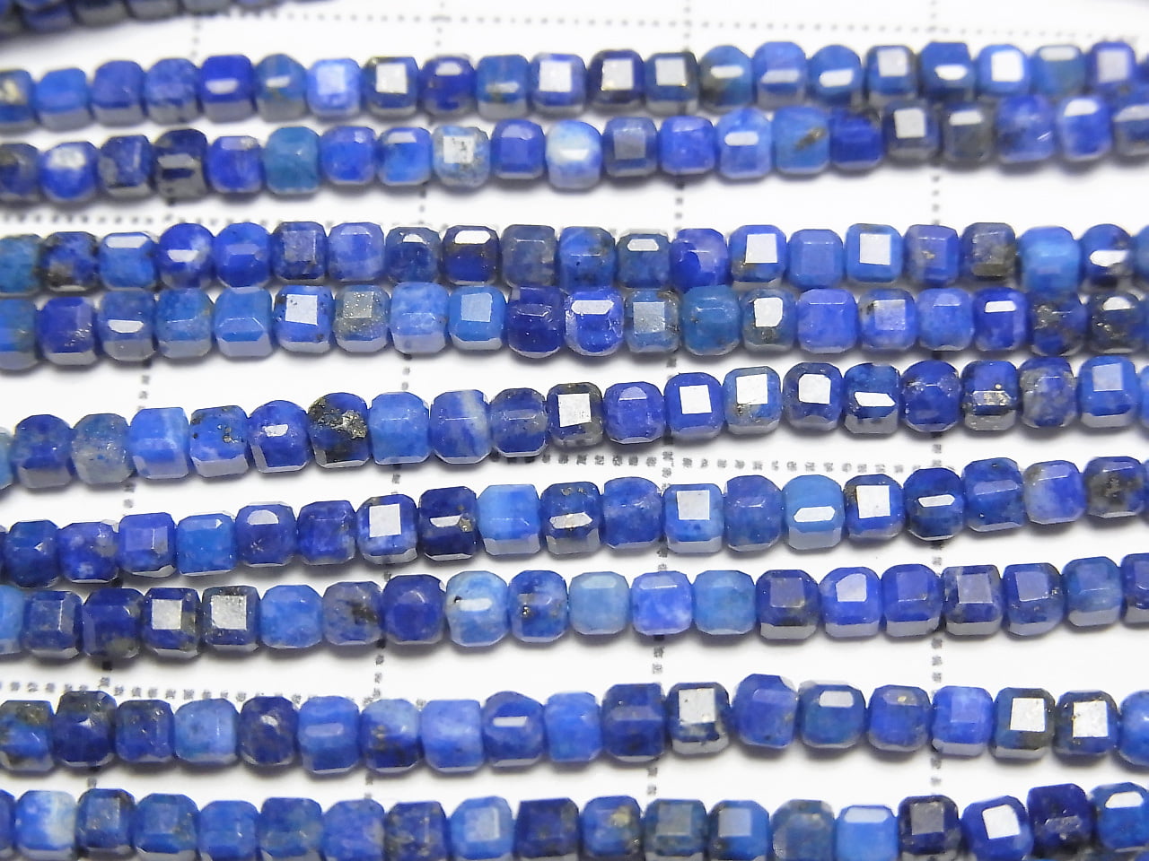 High Quality! Lapislazuli AA Cube Shape 2x2x2mm 1strand beads (aprx.15inch / 37cm)