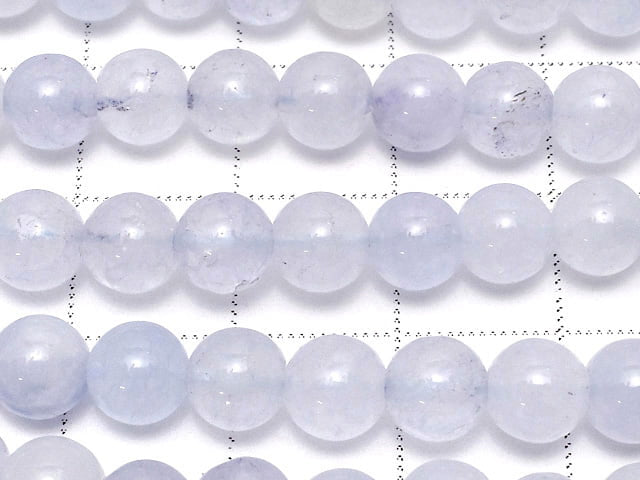 Blue color Jade Round 6mm 1strand beads (aprx.14inch/34cm)
