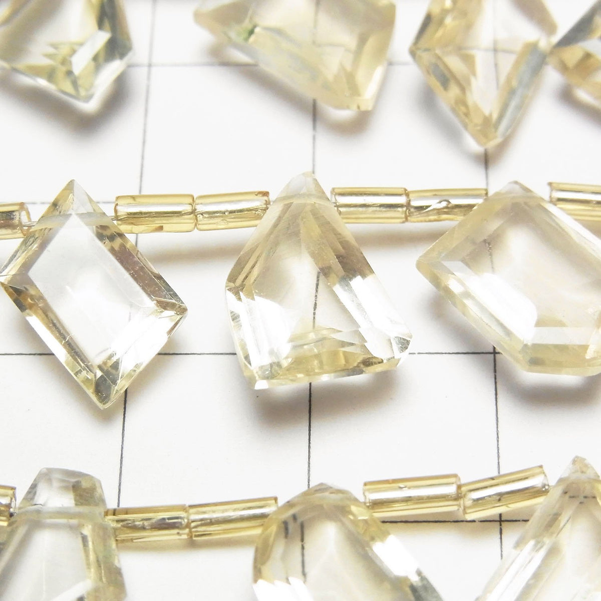High Quality Scapolite AAA- fancy shape cut 1strand beads (13pcs )