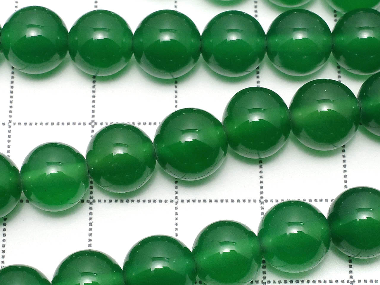 Onyx Vert AAA Rond 8mm 1 fil de perles (env. 38cm)