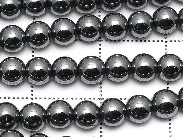 Hematite Round 4mm 1strand beads (aprx.15inch/38cm)