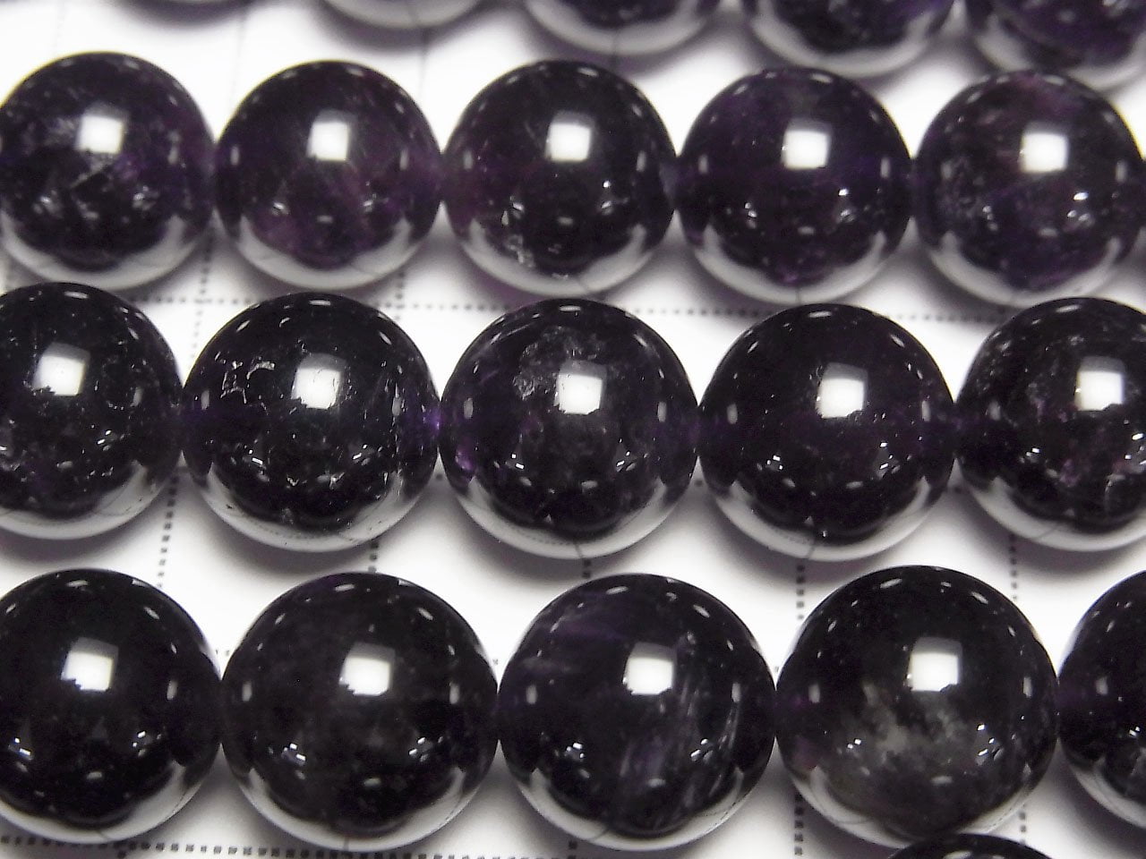 Amethyst AA++ rund 12mm halb oder 1 Strang Perlen (ca. 15 Zoll / 37 cm)