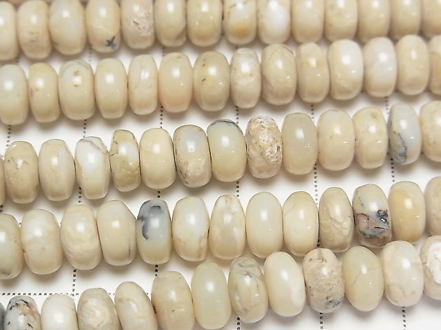 African Opal Rondelle 8x8x4mm half or 1strand beads (aprx.15inch/38cm)