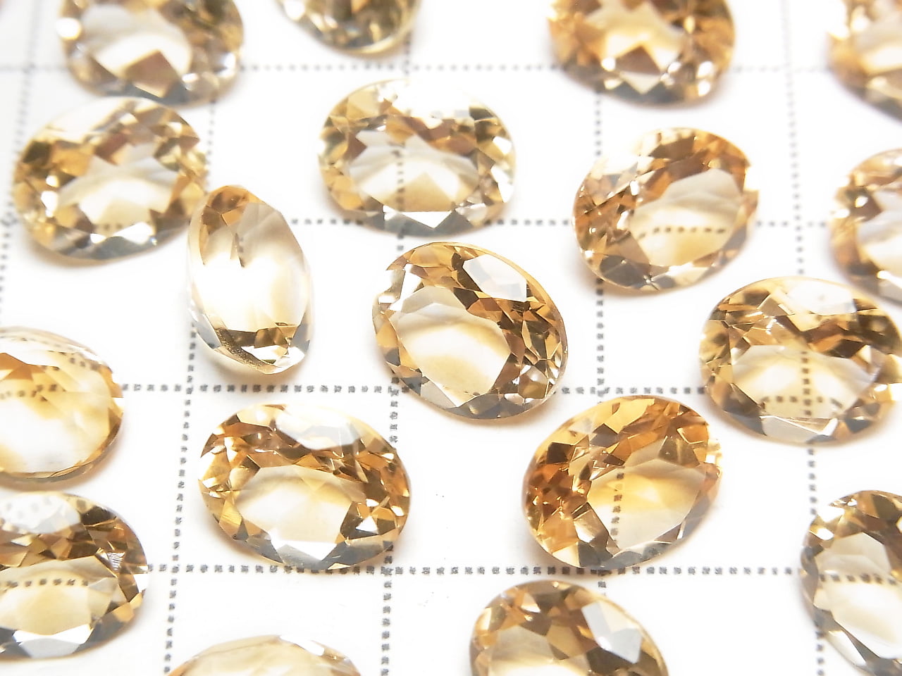 高品質黃水晶 AAA 橢圓形刻面裸石 10x8mm 3顆
