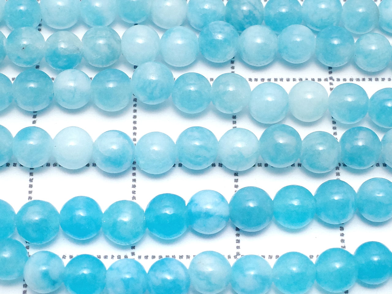 Blue Jade Round 4mm 1strand beads (aprx.15inch / 37cm)