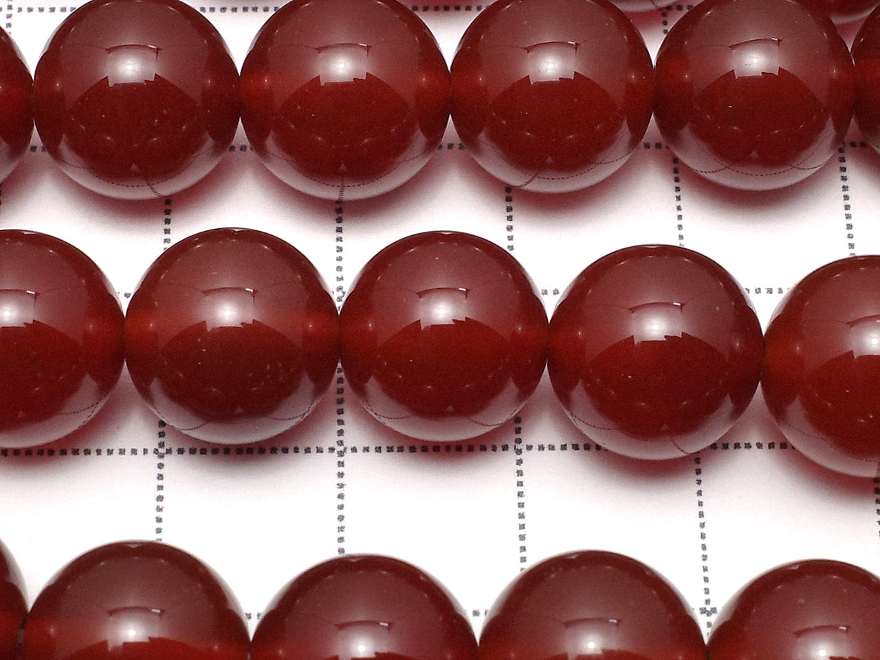 Agate rouge AAA ronde 12mm 1 fil de perles (env. 15inch / 36cm)