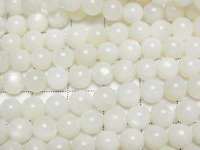 白月光石 AA 圓珠 6.5mm 一串 (約15英吋/37公分)