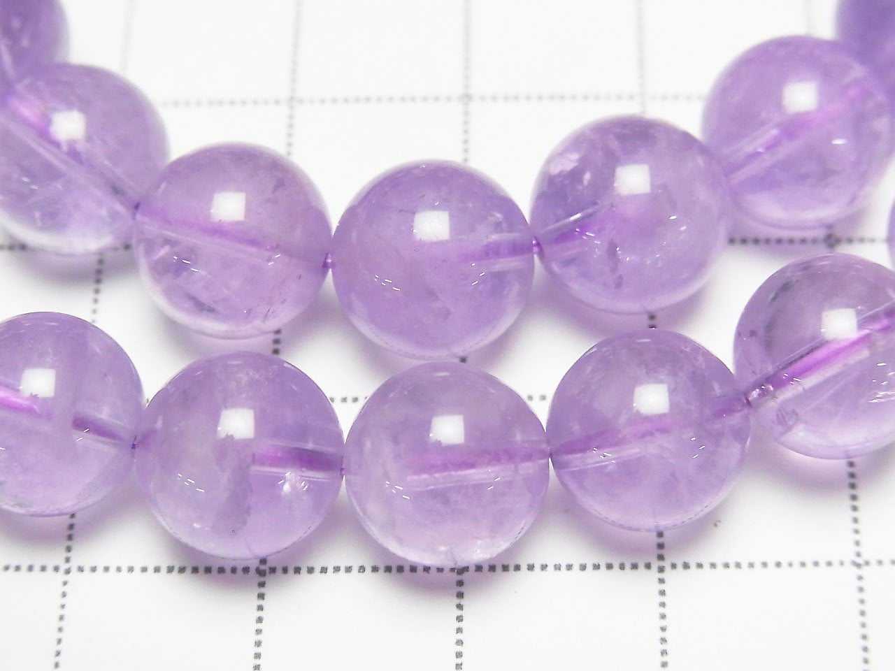 Lavender Amethyst AAA- Round 10mm Bracelet