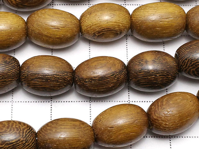 Wood Beads Rice 15x10x10mm 1strand beads (aprx.15inch/38cm)