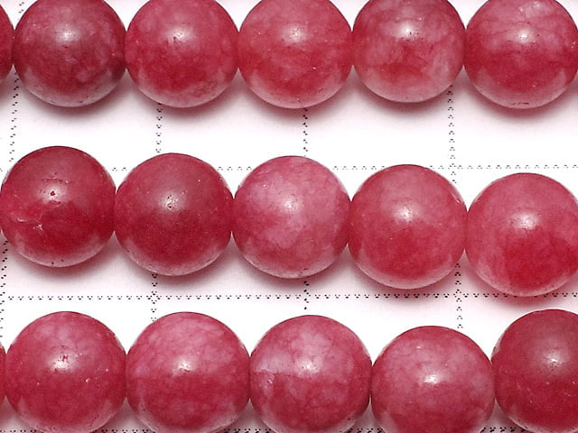 Red Jade Round 8mm 1strand beads (aprx.15inch/36cm)