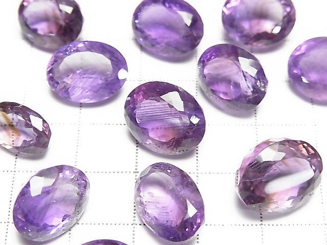 Hochwertiger Amethyst AA++ Oval Facettiert 3 Stück