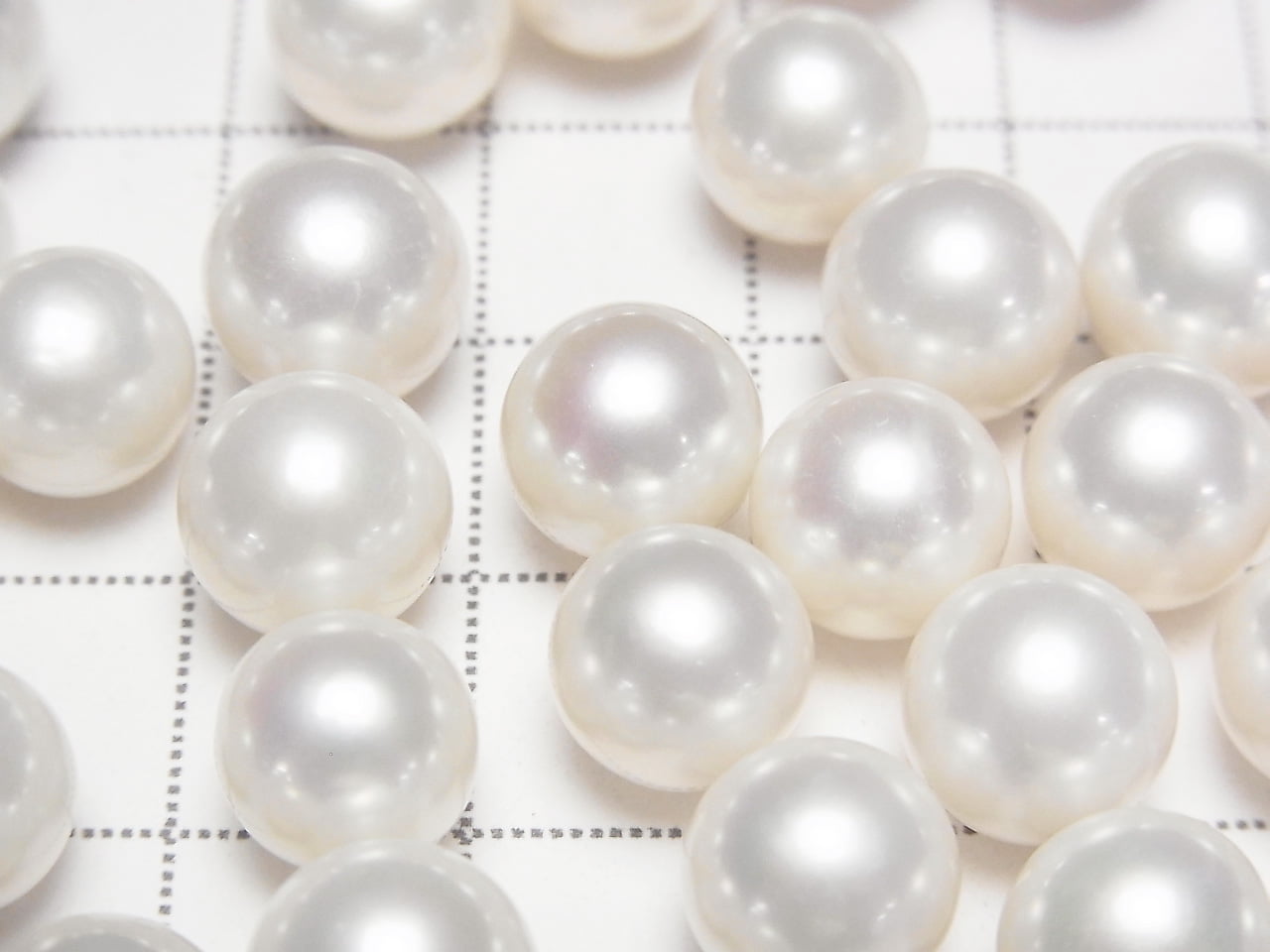 Perle d'eau douce AAA - Pierre individuelle ronde 9-9.5mm Blanche 1pc