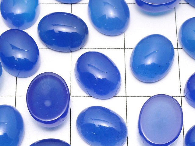 藍玉髓 AAA 橢圓蛋面 10x8mm 5顆