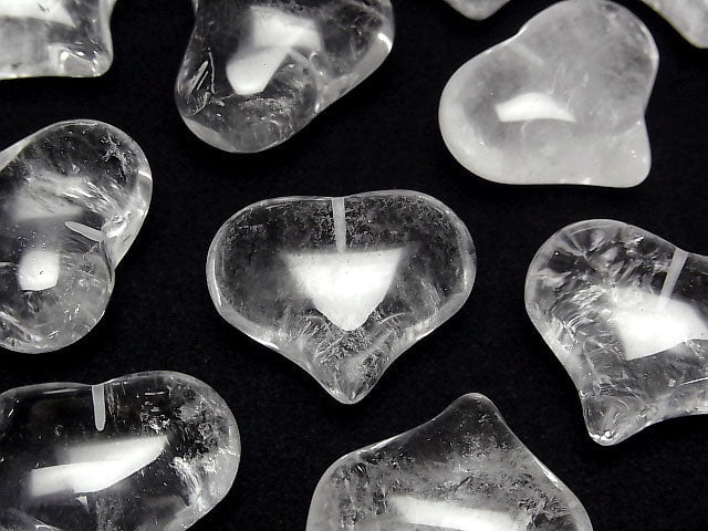 1pc $3.79! Crystal AA++ Heart Half Drilled Hole 20 x 25 x 12 mm 1 pc