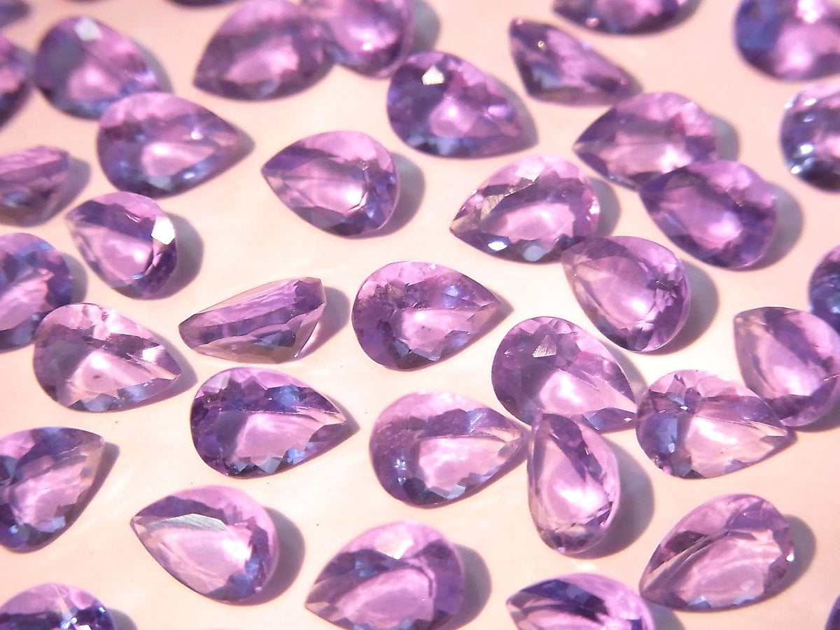 High Quality color change Fluorite AAA Loose stone Pear Shape Faceted 7x5mm 2pcs