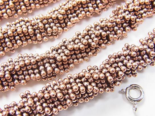 Copper Rondelle 8x8x2mm Oxidized Finish half or 1strand beads (aprx.7inch/18cm)