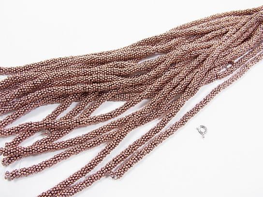 Copper Rondelle 8x8x2mm Oxidized Finish half or 1strand beads (aprx.7inch/18cm)