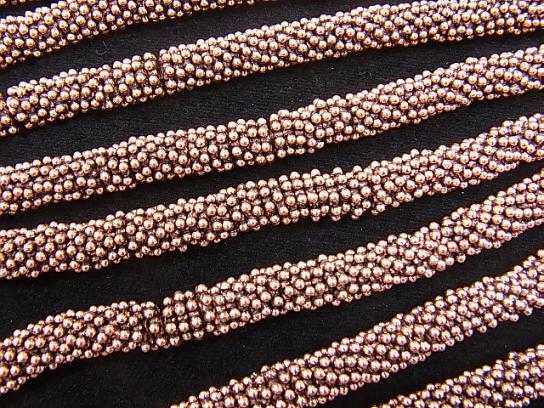 Copper Rondelle 7x7x1.5 Oxidized Finish half or 1strand beads (aprx.7inch/18cm)