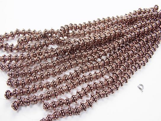 1strand $11.79! Copper Rondelle 9x9x6mm Oxidized Finish 1strand beads (aprx.7inch/18cm)