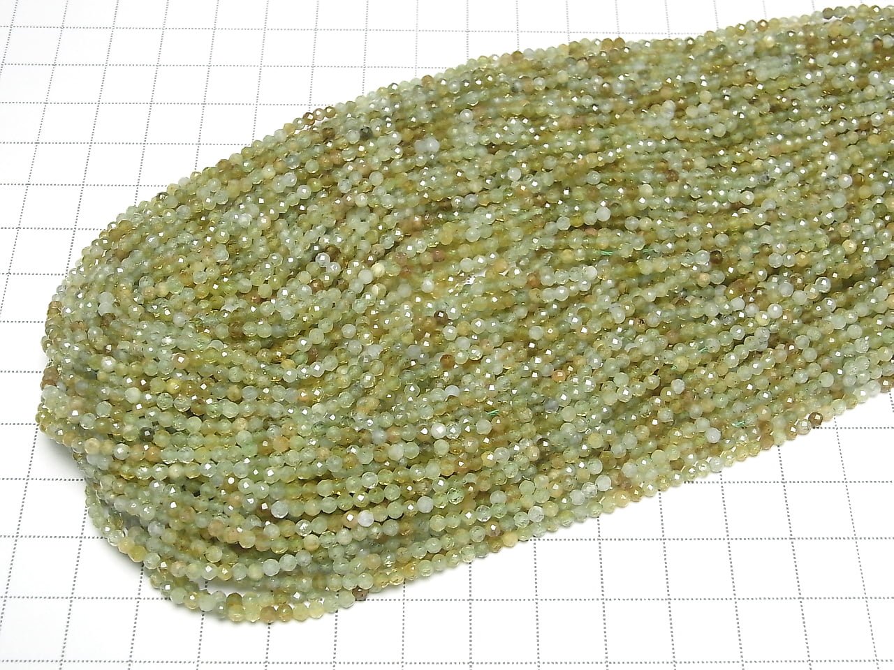 High Quality! Grossular Garnet AA+ Semi Faceted Round 2mm 1strand beads (aprx.15inch/37cm)