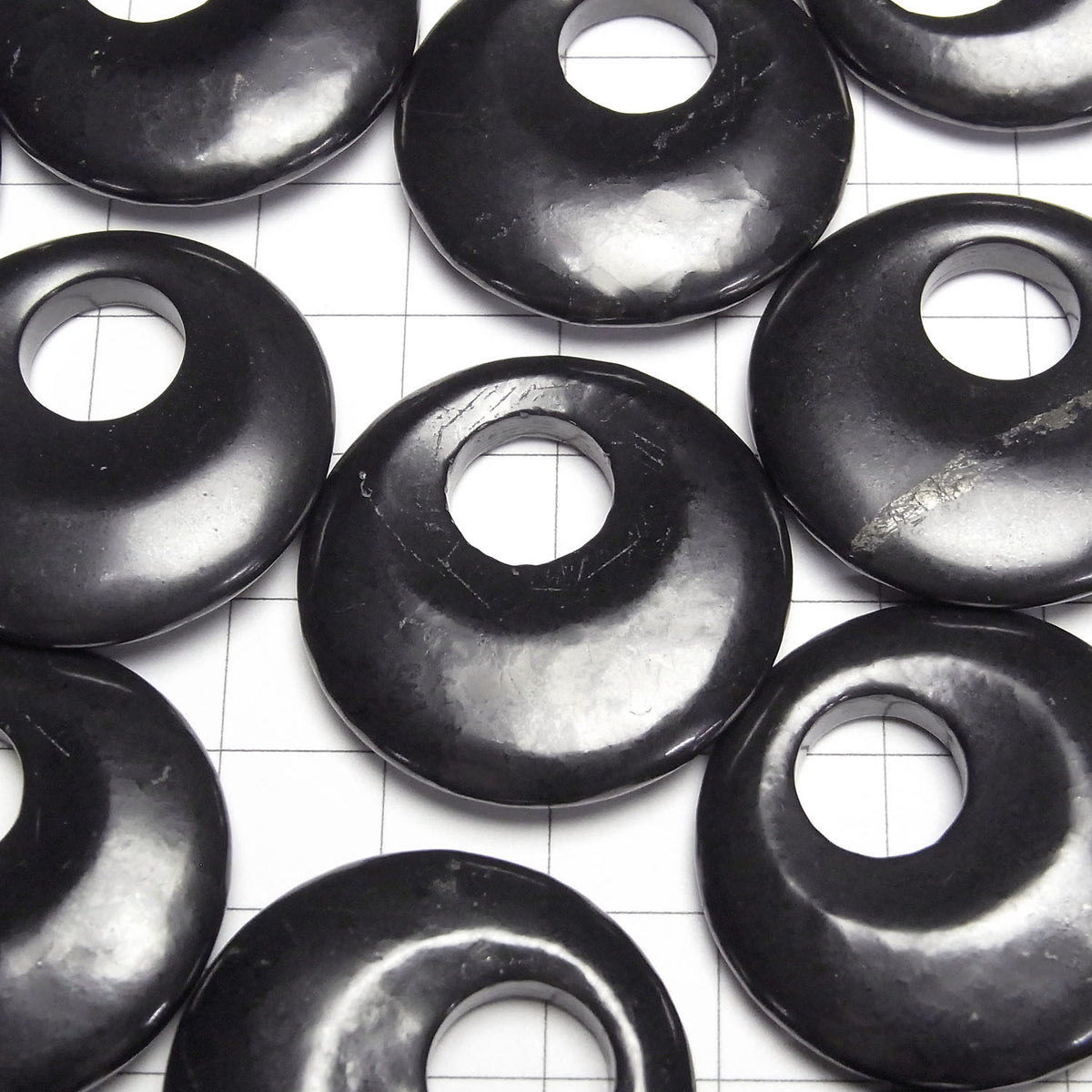 Russie Shungite AA+ Pièce (Donut) 30mm 1pc