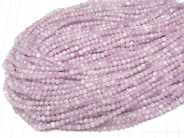Hochwertig! Kunzite AA++ Würfelform 4x4x4mm halb oder 1 Strang Perlen (ca. 15 Zoll/37 cm)