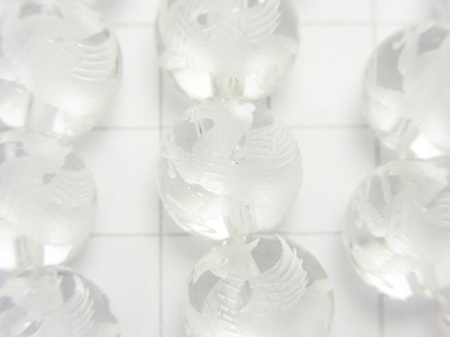 Griffin 雕刻!水晶 AAA 圓形 10mm、12mm、14mm 半鍊/手鍊