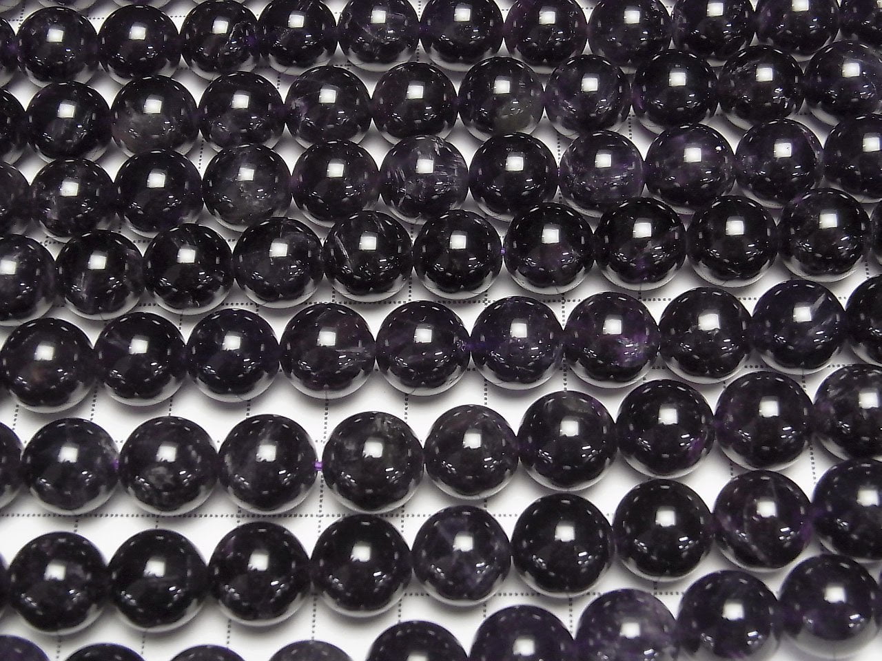 Amethyst AA++ rund 12mm halb oder 1 Strang Perlen (ca. 15 Zoll / 37 cm)