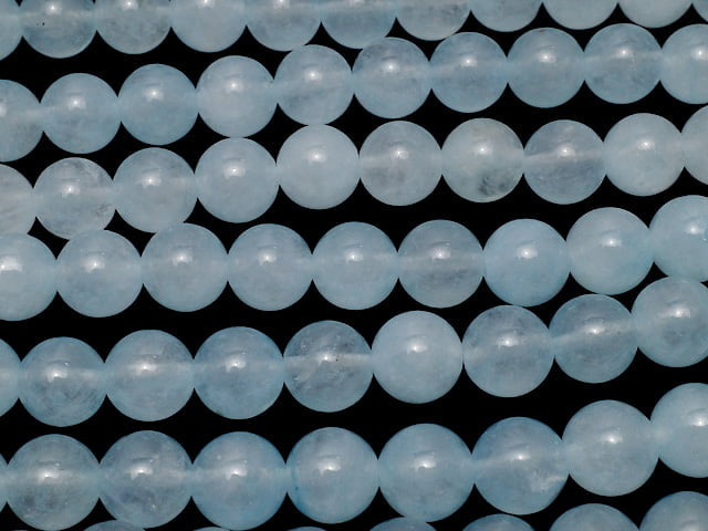 Light blue jade round 10mm 1strand beads (aprx.15inch/36cm)