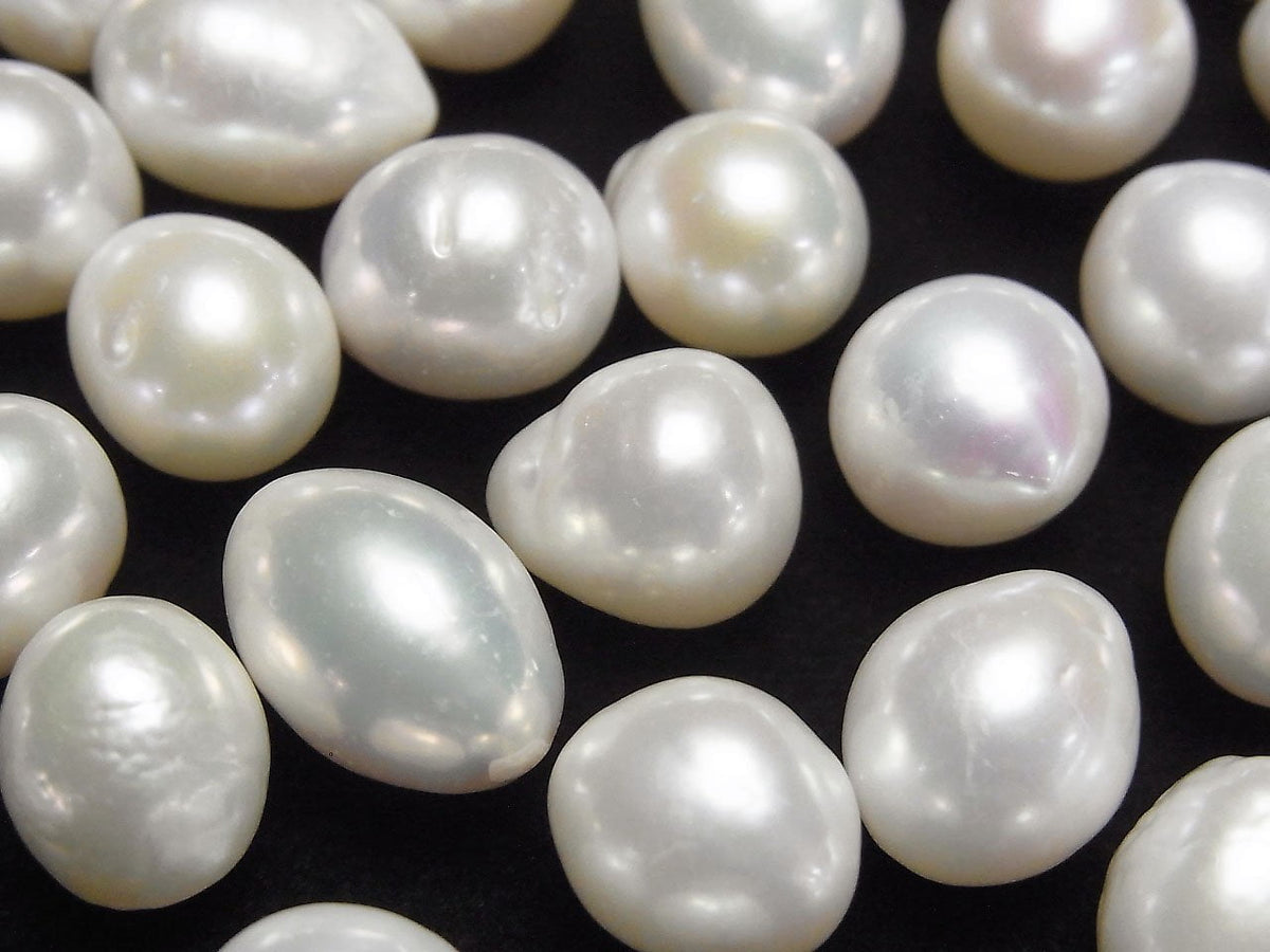 Fresh Water Pearl AA++ Loose Stone Drop - Potato 10-14mm White 3pcs