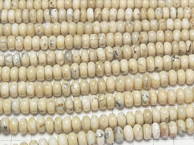 African Opal Rondelle 8x8x4mm half or 1strand beads (aprx.15inch/38cm)