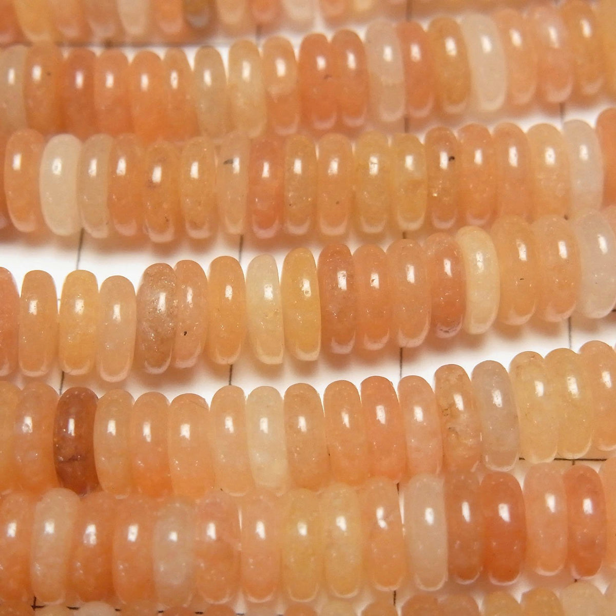 Aventurine Orange Rondelle 6x6x2mm 1 fil perles (env. 15 pouces/37cm)