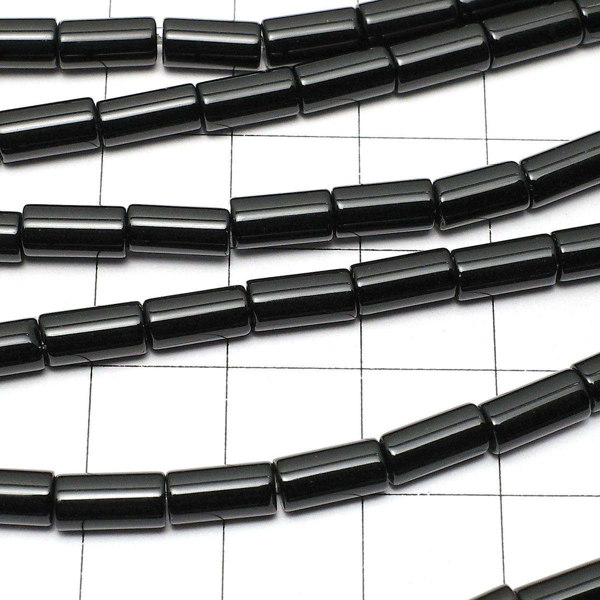 Onyx Tube 8x4x4mm 1strand beads (aprx.14inch/35cm)