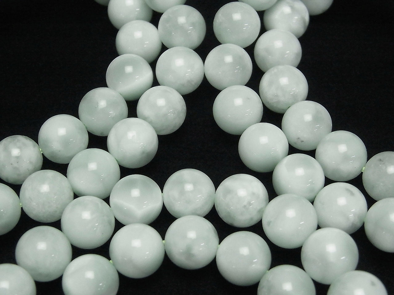 Green Angelite AAA Round 10mm Bracelet