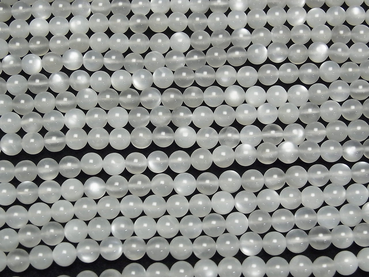 High Quality White-Light Gray Moonstone AAA Round 6mm half or 1strand beads (aprx.15inch / 38cm)