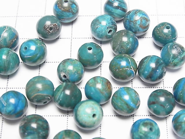 High Quality Peruvian Blue Opal AAA ++ Round 9mm 3pcs