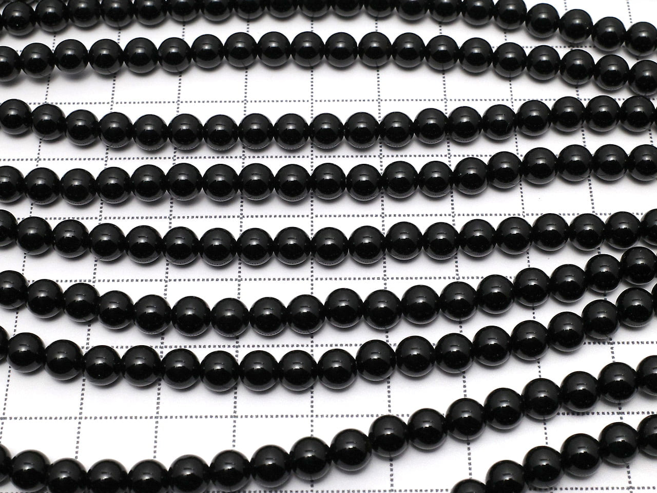 Onyx perles rondes 5mm 1 fil (env. 14inch/36cm)