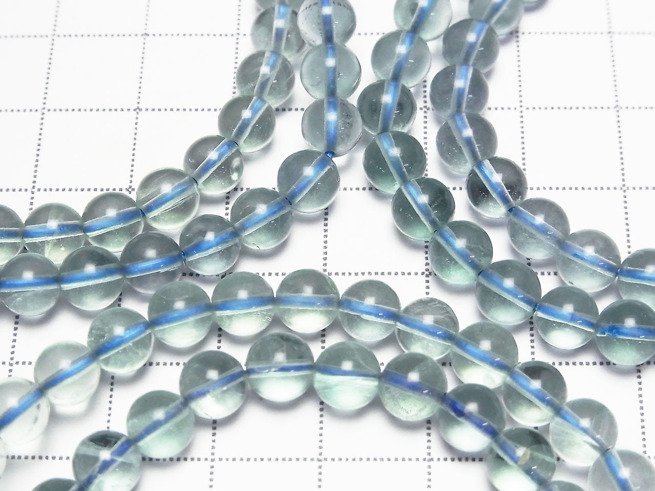 Green Fluorite AAA- Round 6mm Bracelet