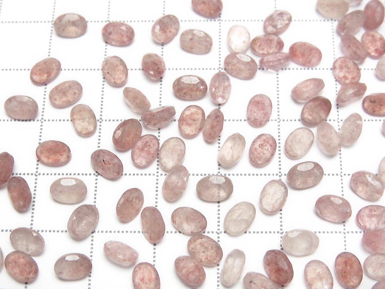 Hochwertiger rosa Epidot AA++ lose Steine oval facettiert 6x4mm 10Stück
