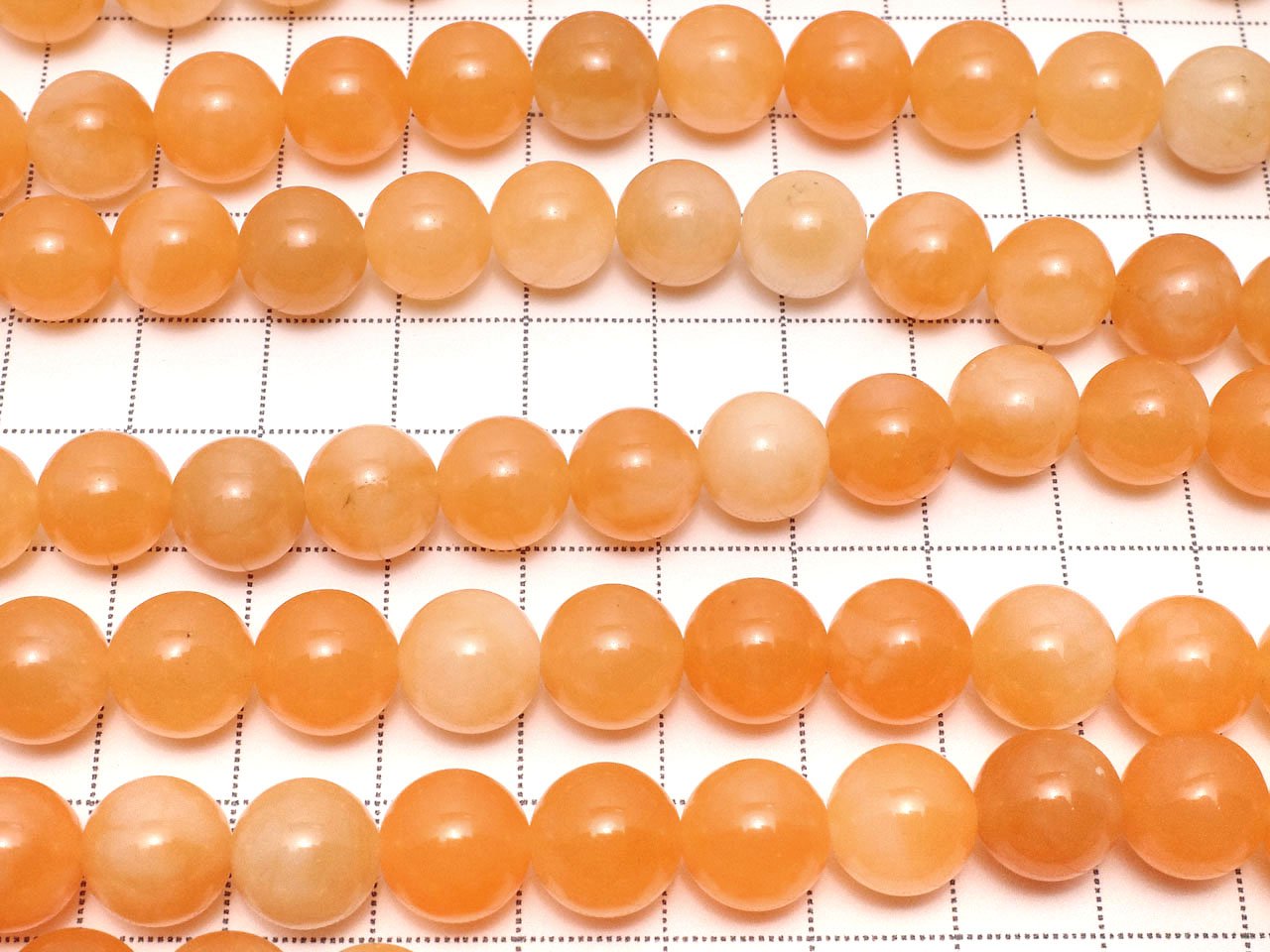 Orange Jade Round 10mm 1strand beads (aprx.15inch / 37cm)