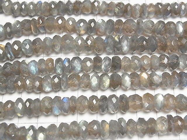 Hochwertiger Labradorit AA++ facettierte Knopf-Rondelle 9x9x5mm halb oder 1Strang Perlen (ca. 14 Zoll / 34 cm)