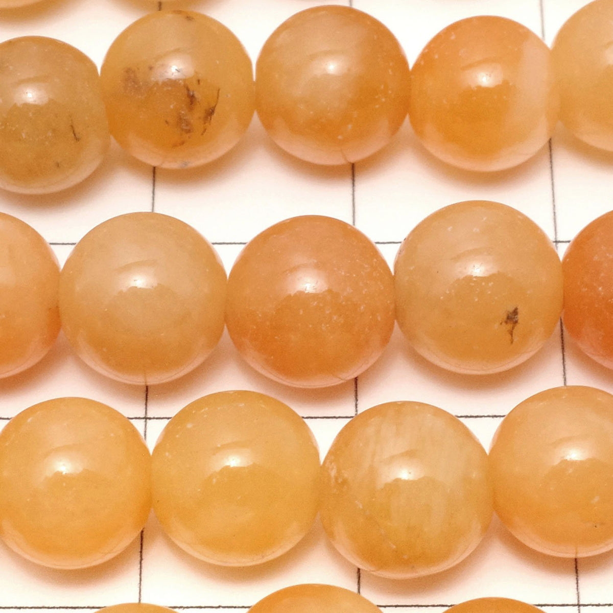 Orange Jade Round 8mm 1strand beads (aprx.15inch / 38cm)