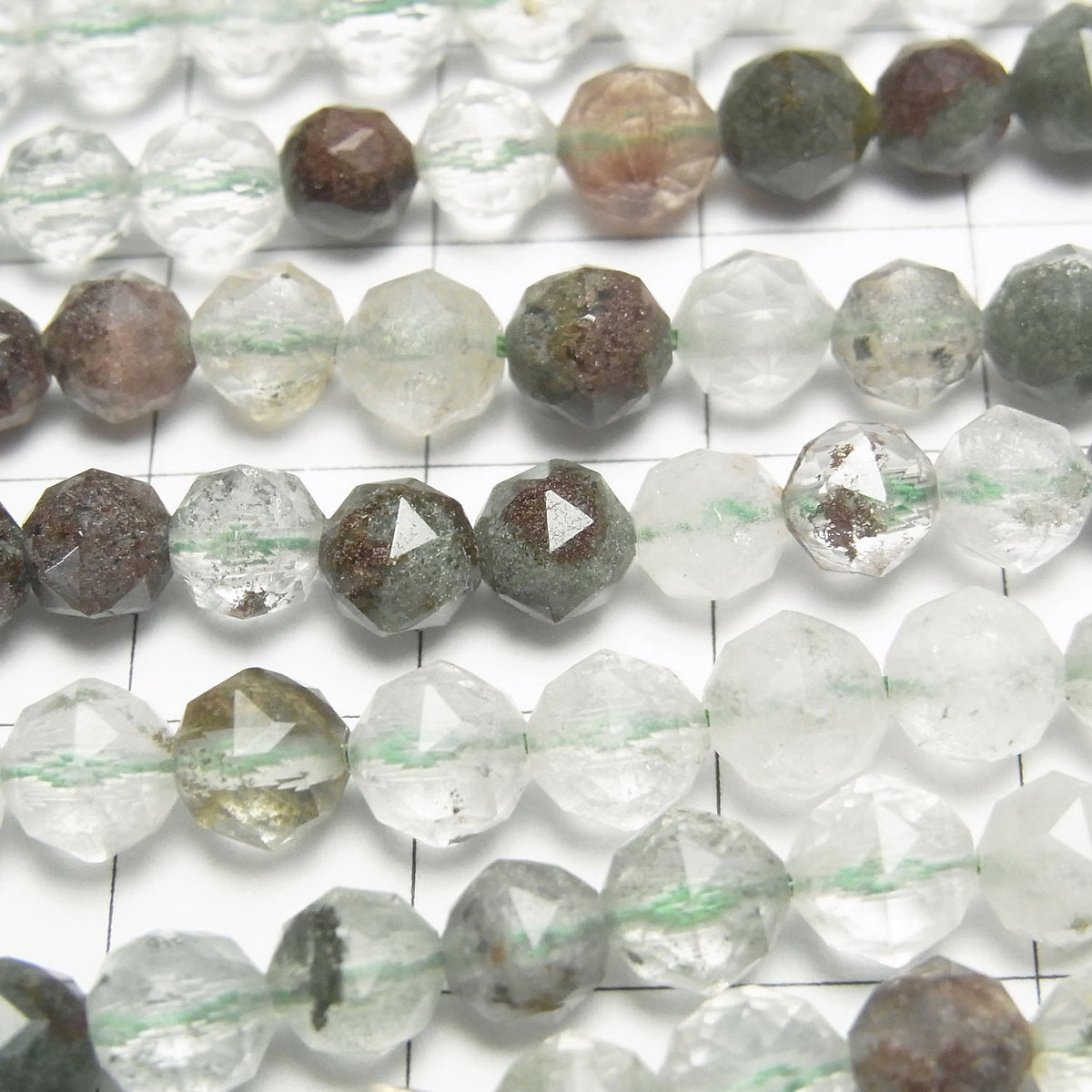 Garden Quartz AA++ Star Faceted Round 6mm 1strand beads (aprx.15inch / 36cm)
