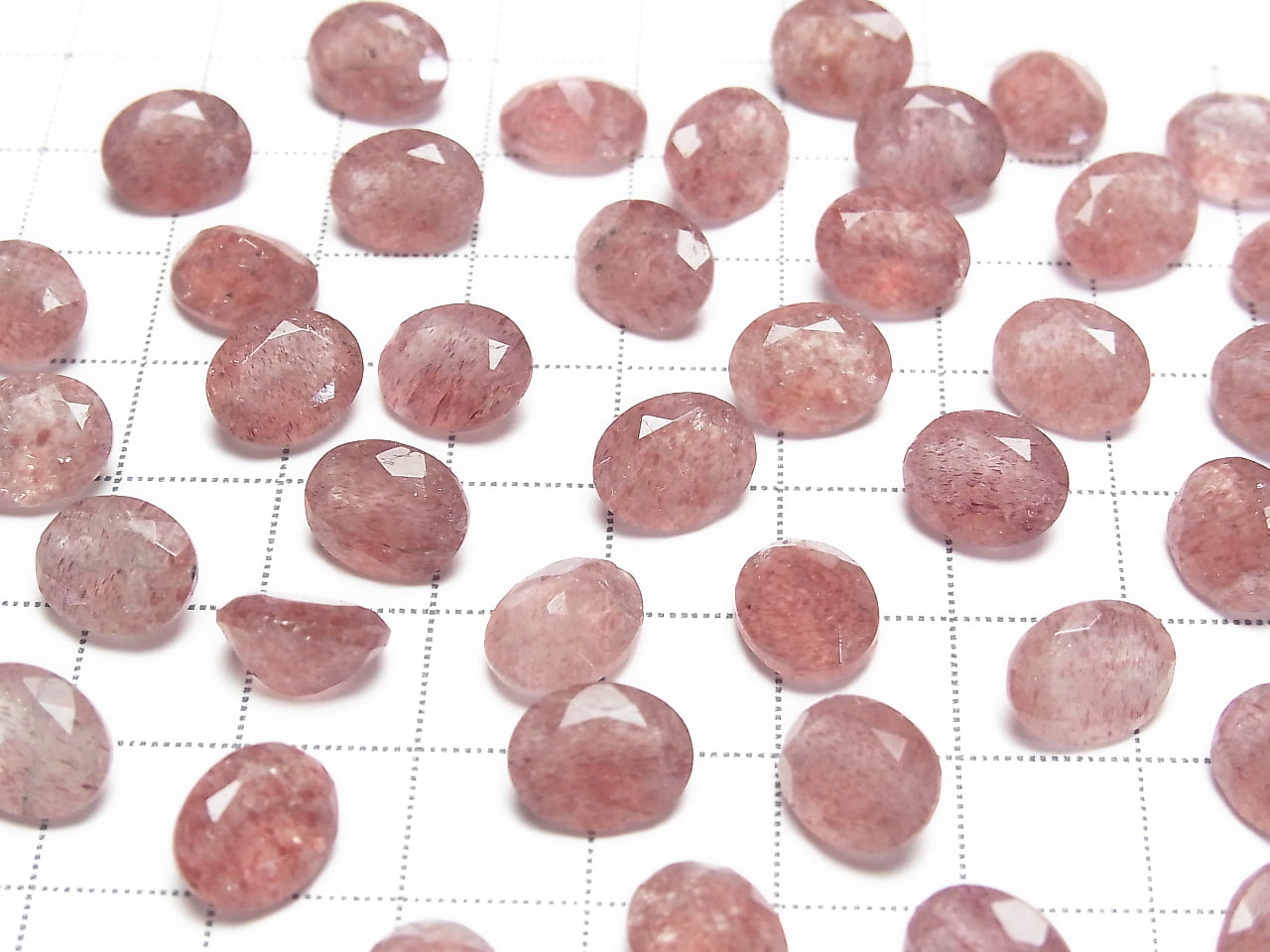 Hochwertiger rosa Epidot AA++ lose Stein oval facettiert 10x8mm 3 Stück