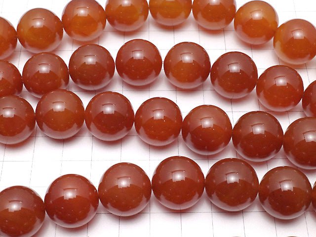 Carnelian AAA Round 18mm half or 1strand beads (aprx.15inch/36cm)